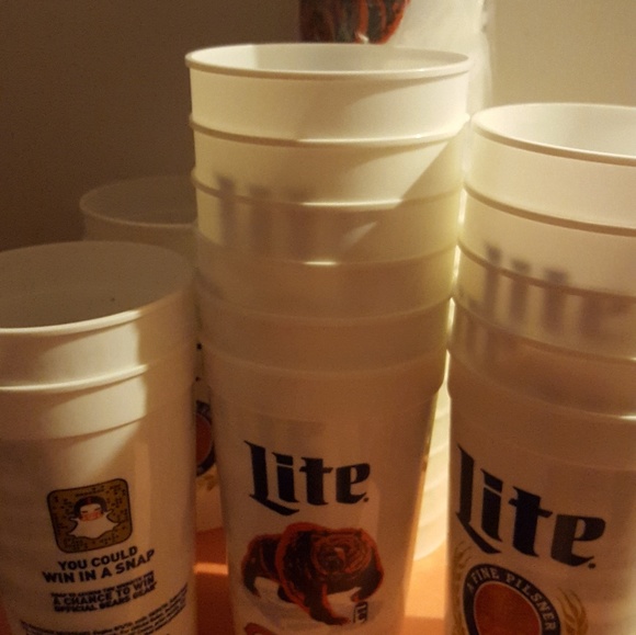 50pc Chicago Bears reusable plastic Lite beer cups